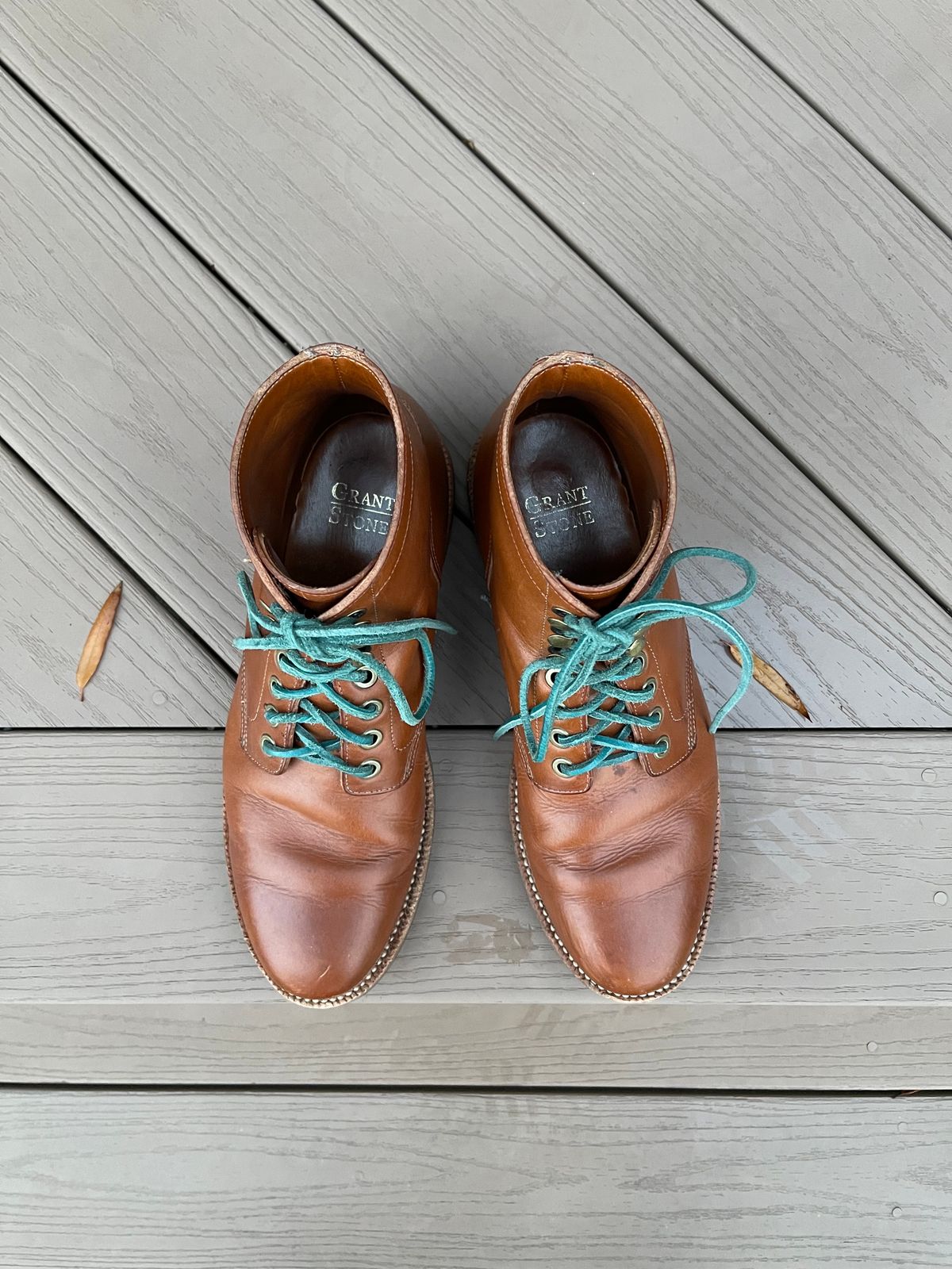 Photo by specgirl8 on December 3, 2023 of the Grant Stone Nora Boot in Badalassi Carlo Saddle Tan Minerva.