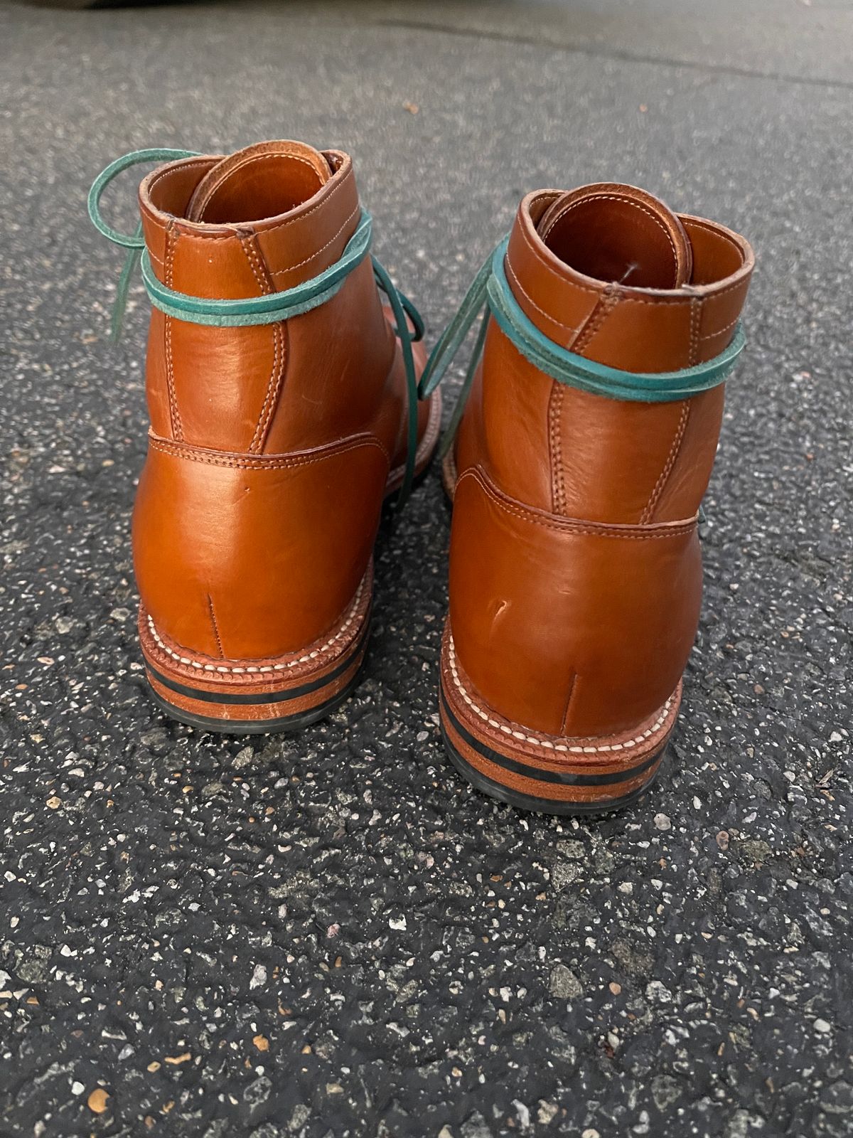 Photo by specgirl8 on January 4, 2024 of the Grant Stone Nora Boot in Badalassi Carlo Saddle Tan Minerva.