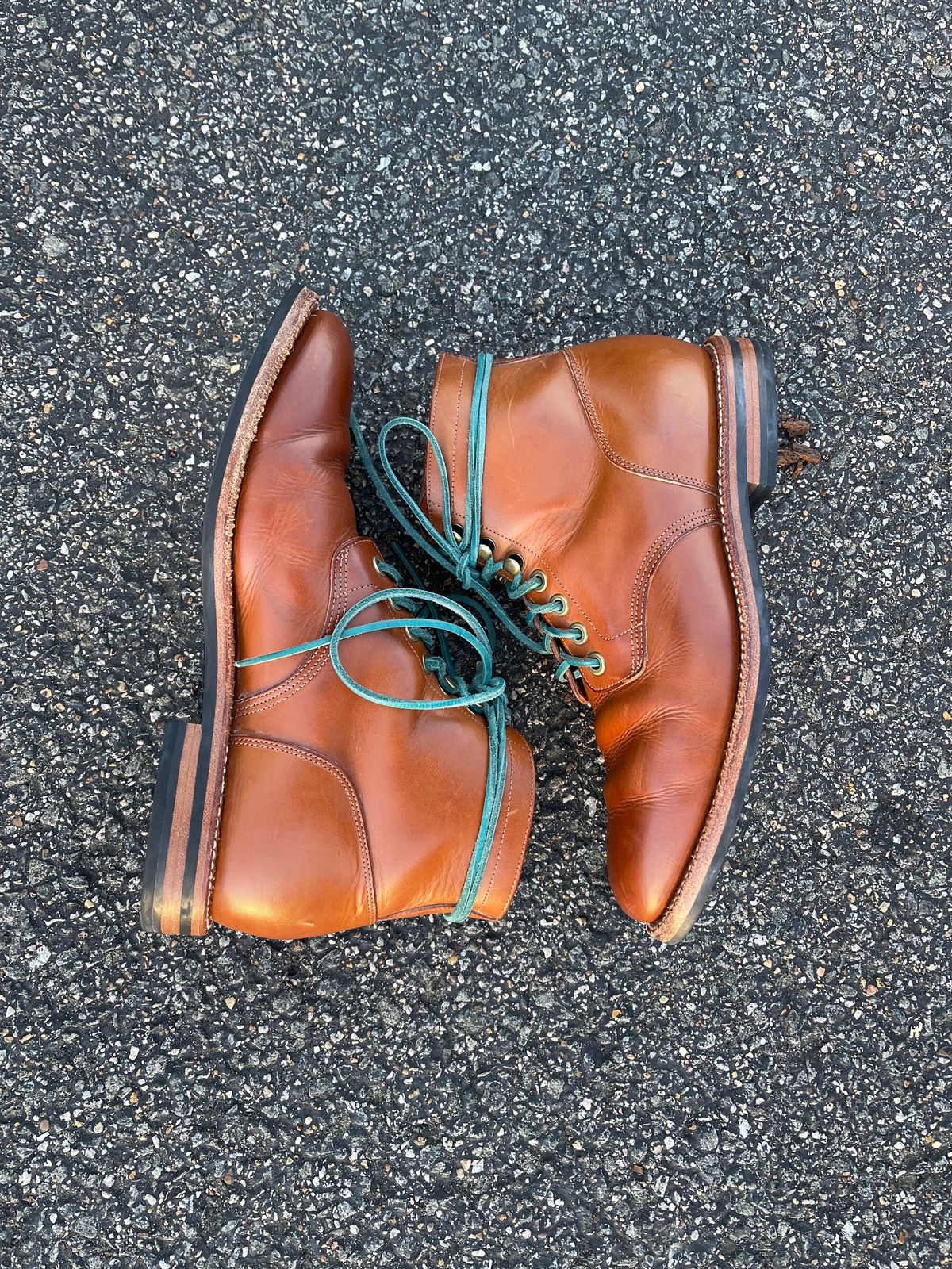 Photo by specgirl8 on January 4, 2024 of the Grant Stone Nora Boot in Badalassi Carlo Saddle Tan Minerva.