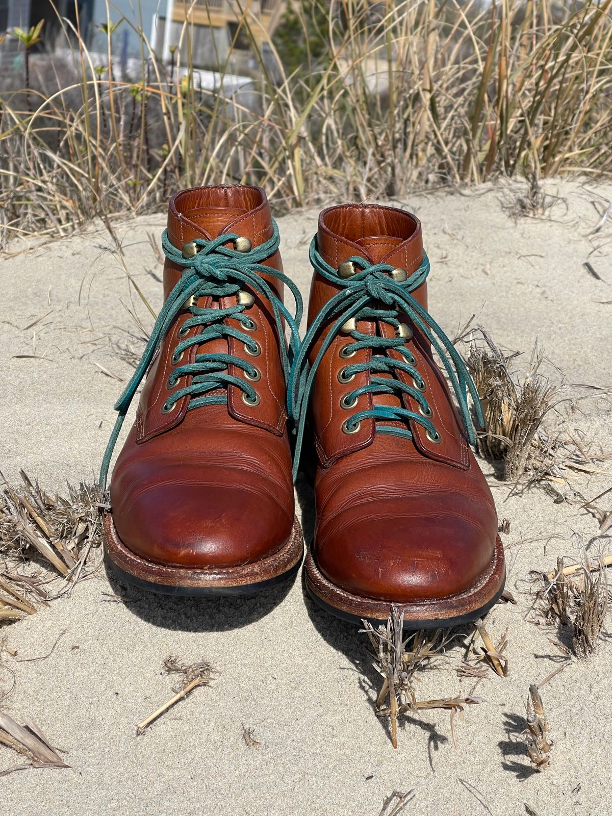 Photo by specgirl8 on March 3, 2024 of the Grant Stone Nora Boot in Badalassi Carlo Saddle Tan Minerva.
