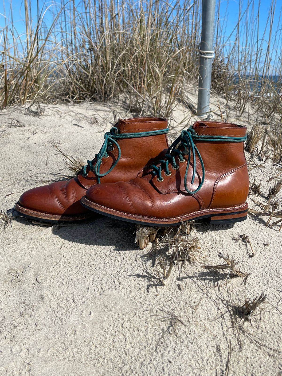 Photo by specgirl8 on March 3, 2024 of the Grant Stone Nora Boot in Badalassi Carlo Saddle Tan Minerva.