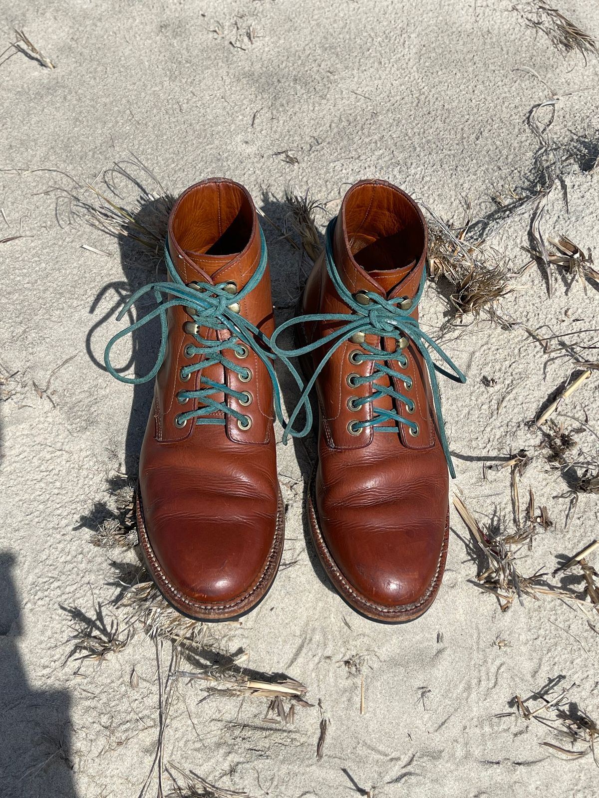Photo by specgirl8 on March 3, 2024 of the Grant Stone Nora Boot in Badalassi Carlo Saddle Tan Minerva.
