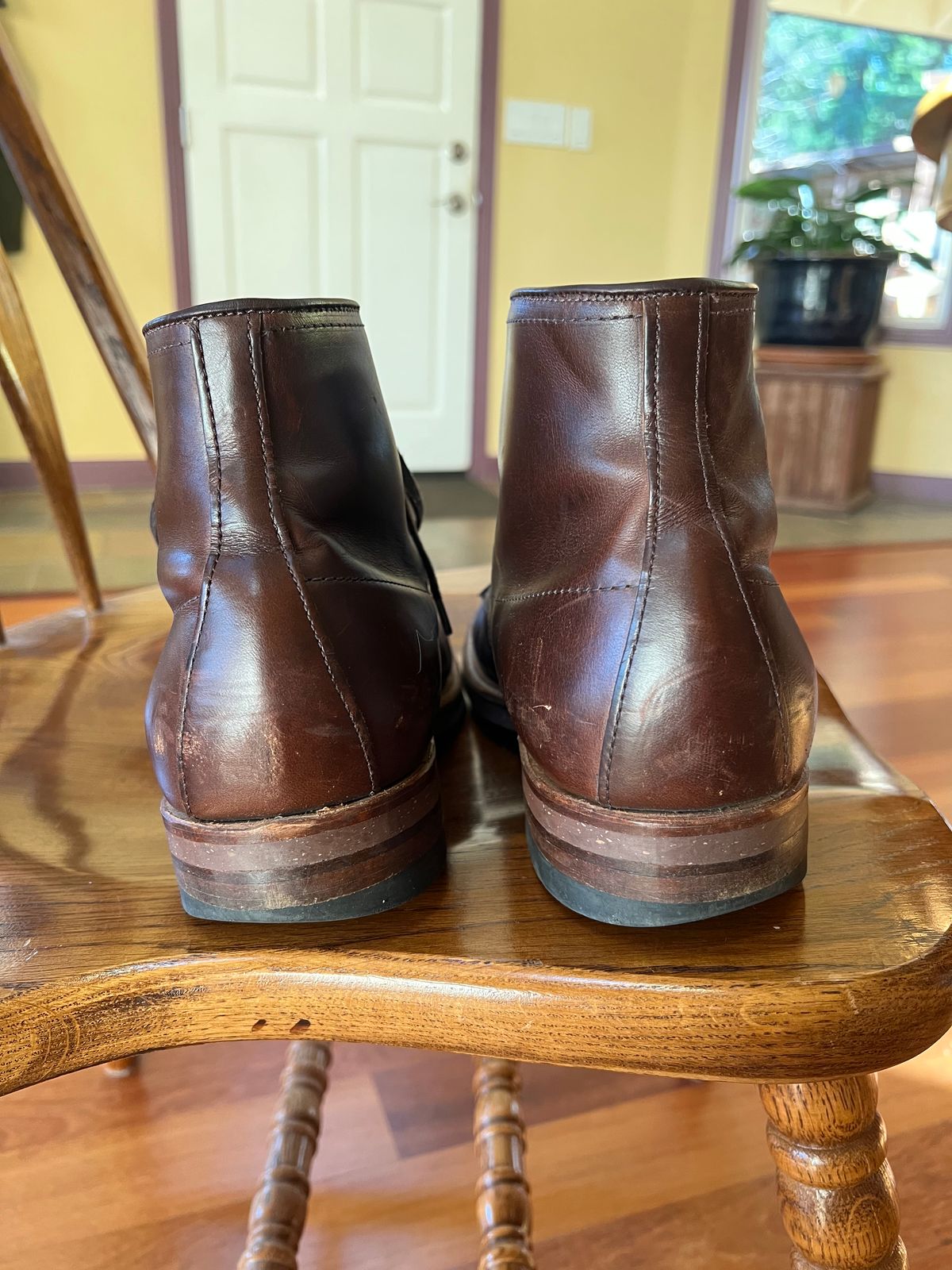 Photo by wabi_sabione on January 2, 2023 of the Alden Indy Boot in Horween Brown Chromexcel.