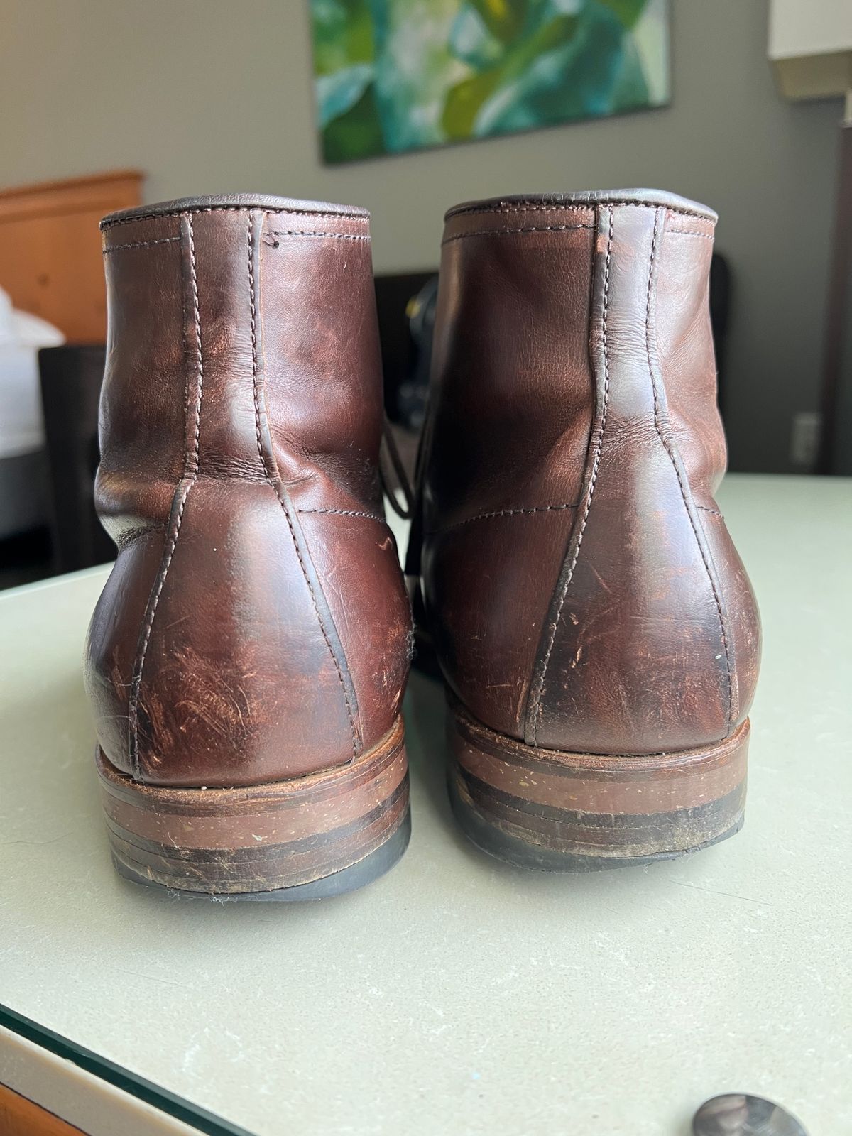 Photo by wabi_sabione on April 5, 2023 of the Alden Indy Boot in Horween Brown Chromexcel.