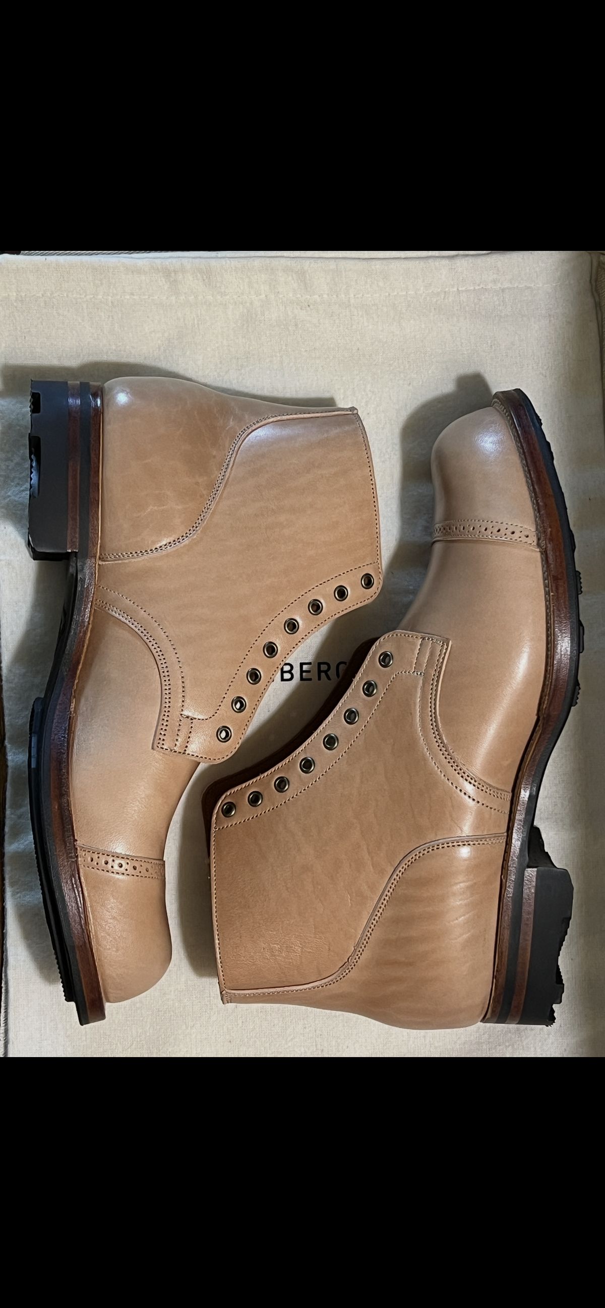 Photo by wabi_sabione on March 5, 2026 of the Viberg Service Boot in Shinki Natural Horsebutt.