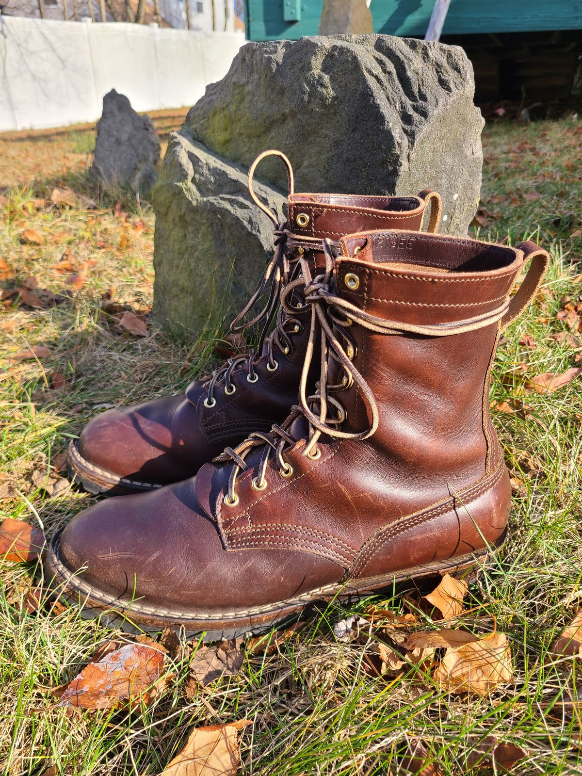 Photo by UrsusAstartes on January 1, 2024 of the Nicks Overlander in Horween Brown Chromexcel.