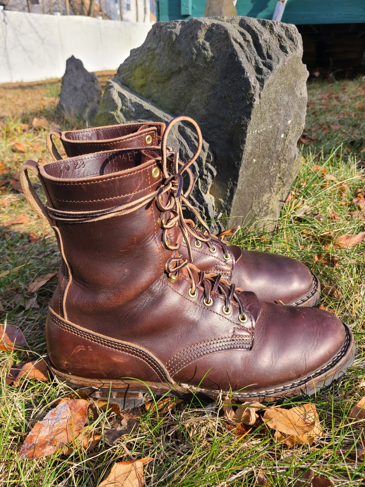 Photo by UrsusAstartes on January 1, 2024 of the Nicks Overlander in Horween Brown Chromexcel.