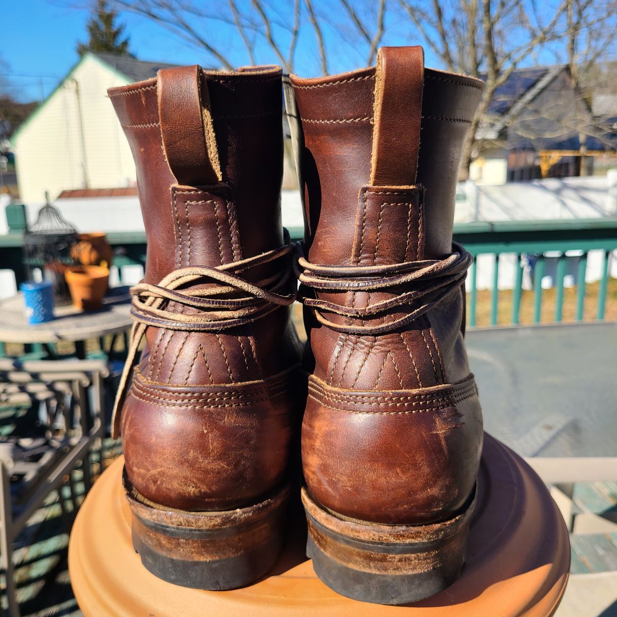 Photo by UrsusAstartes on March 3, 2024 of the Nicks Overlander in Horween Brown Chromexcel.