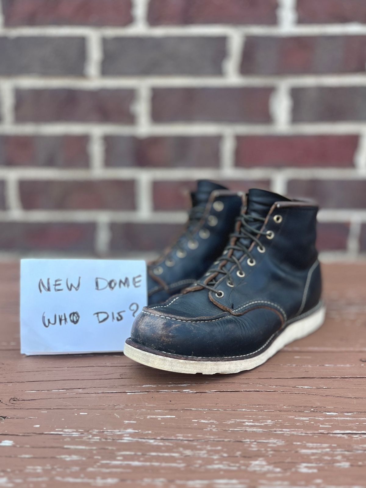 Photo by PerHansa on October 1, 2025 of the Red Wing 6-Inch Classic Moc in S.B. Foot Black Prairie.