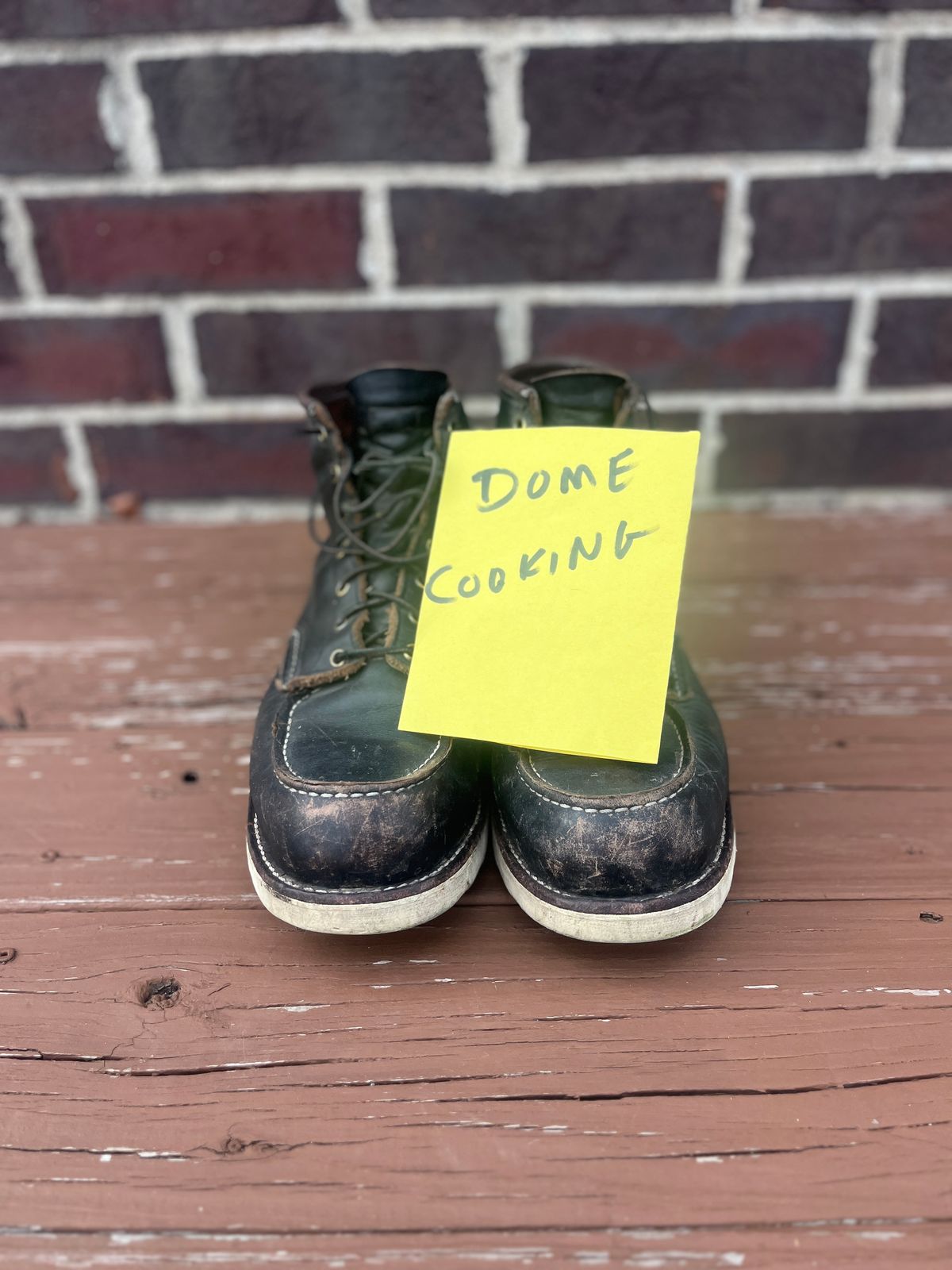 Photo by PerHansa on November 4, 2025 of the Red Wing 6-Inch Classic Moc in S.B. Foot Black Prairie.