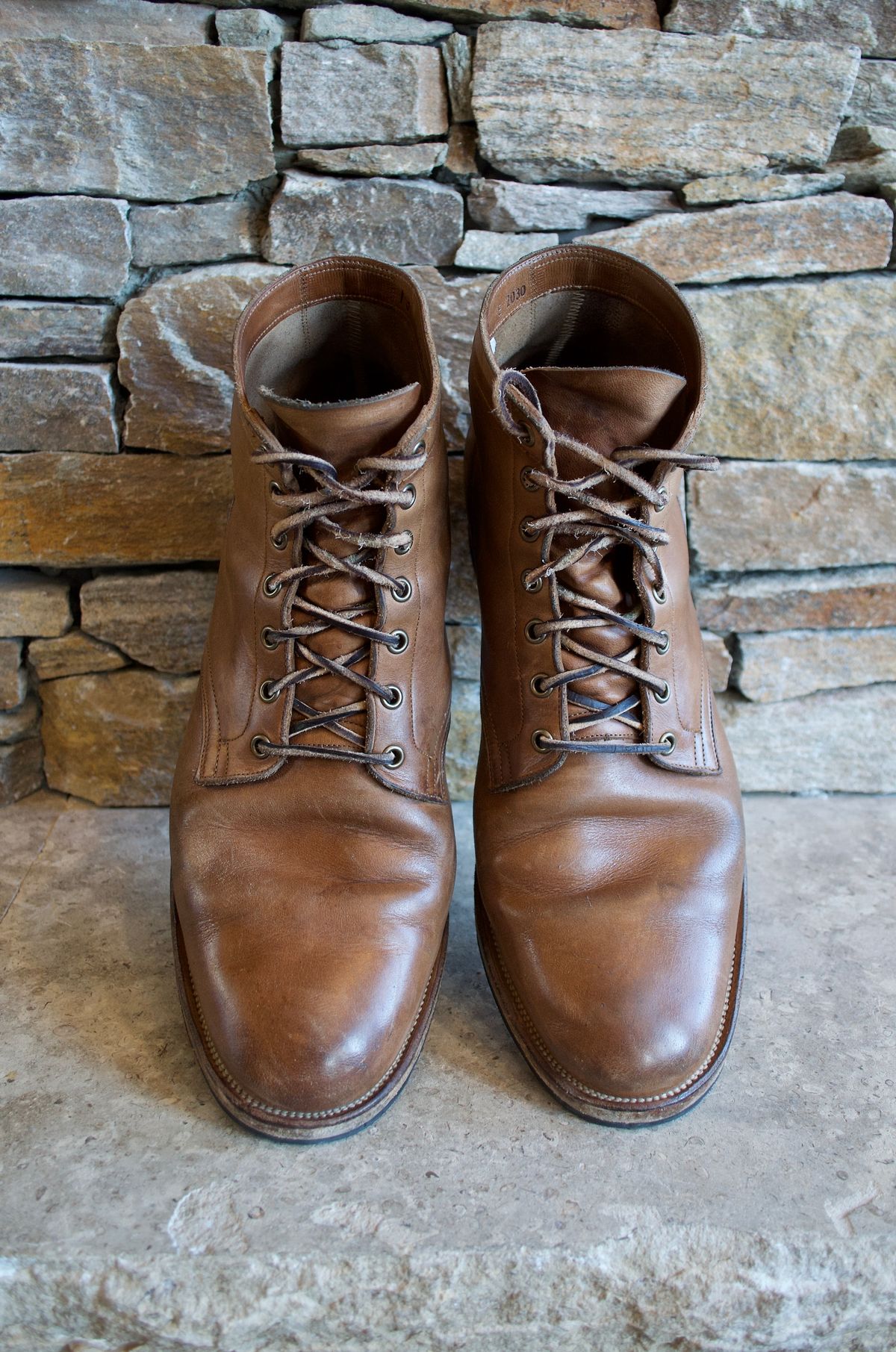 Photo by PerHansa on March 4, 2024 of the Viberg Service Boot in Horween Natural Chromexcel.