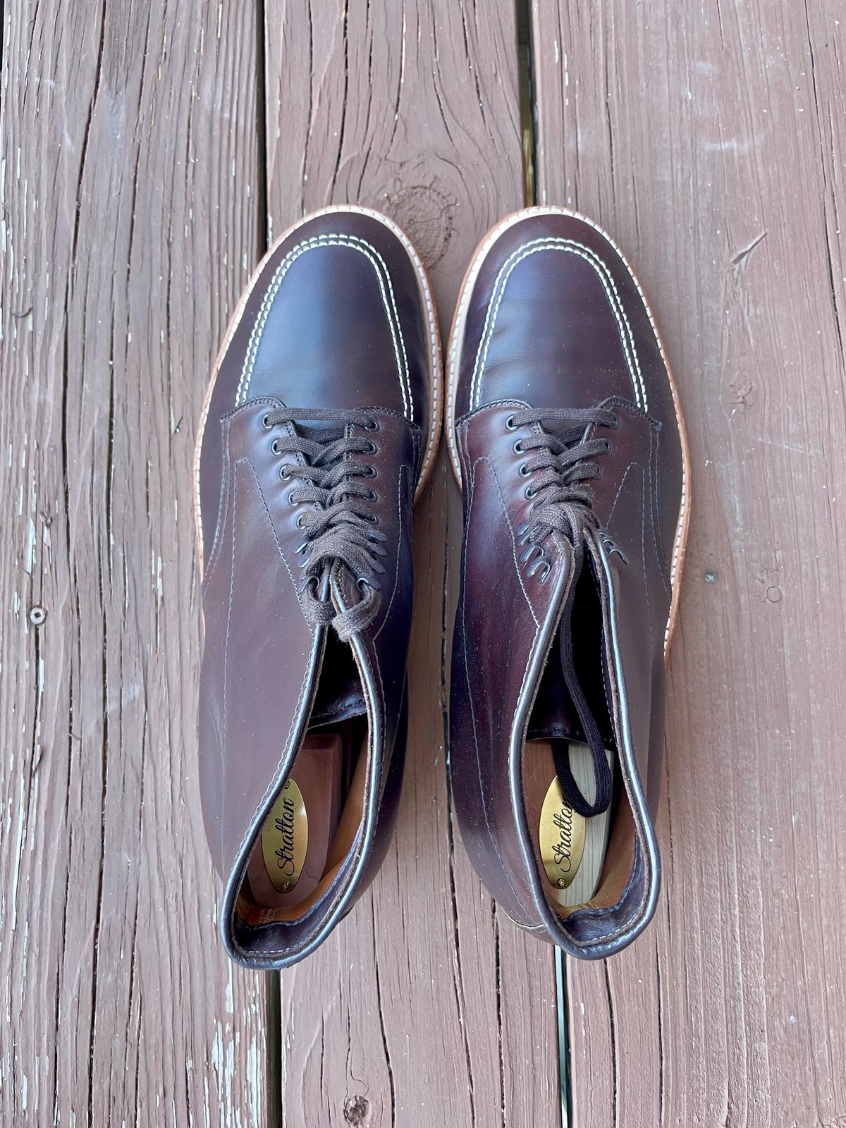 Photo by PerHansa on October 2, 2022 of the Alden Indy Boot in Horween Brown Chromexcel.