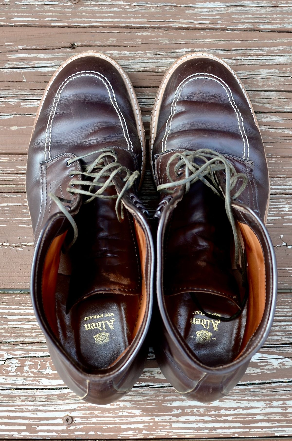 Photo by PerHansa on November 5, 2022 of the Alden Indy Boot in Horween Brown Chromexcel.