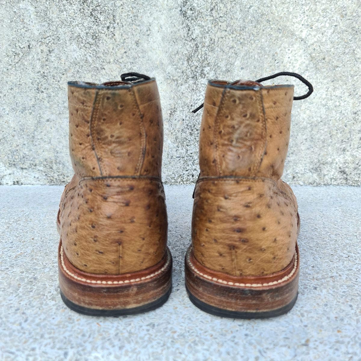 Photo by nutztee on February 4, 2024 of the Grant Stone Diesel Boot in Ranger Ostrich.