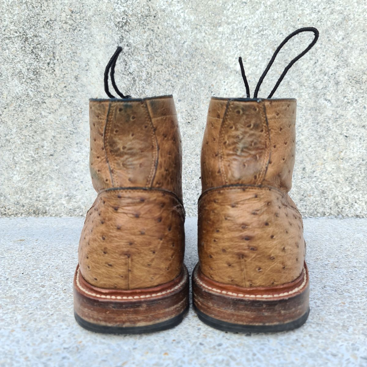 Photo by nutztee on March 3, 2024 of the Grant Stone Diesel Boot in Ranger Ostrich.