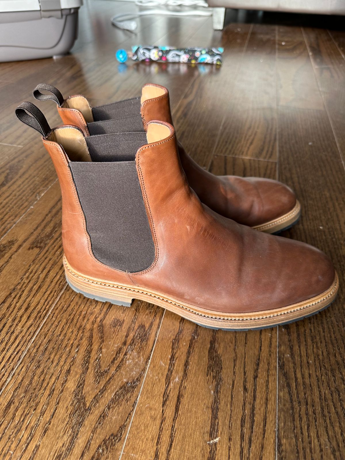 Photo by n_1n on November 6, 2023 of the Rider Boot Co. Fritz in Maryam Toscanello Horsebutt.