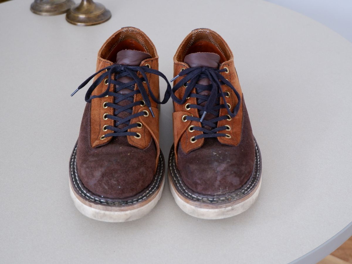 Photo by GeosCapsule on February 6, 2023 of the White's Oxford in Seidel Brown Roughout.