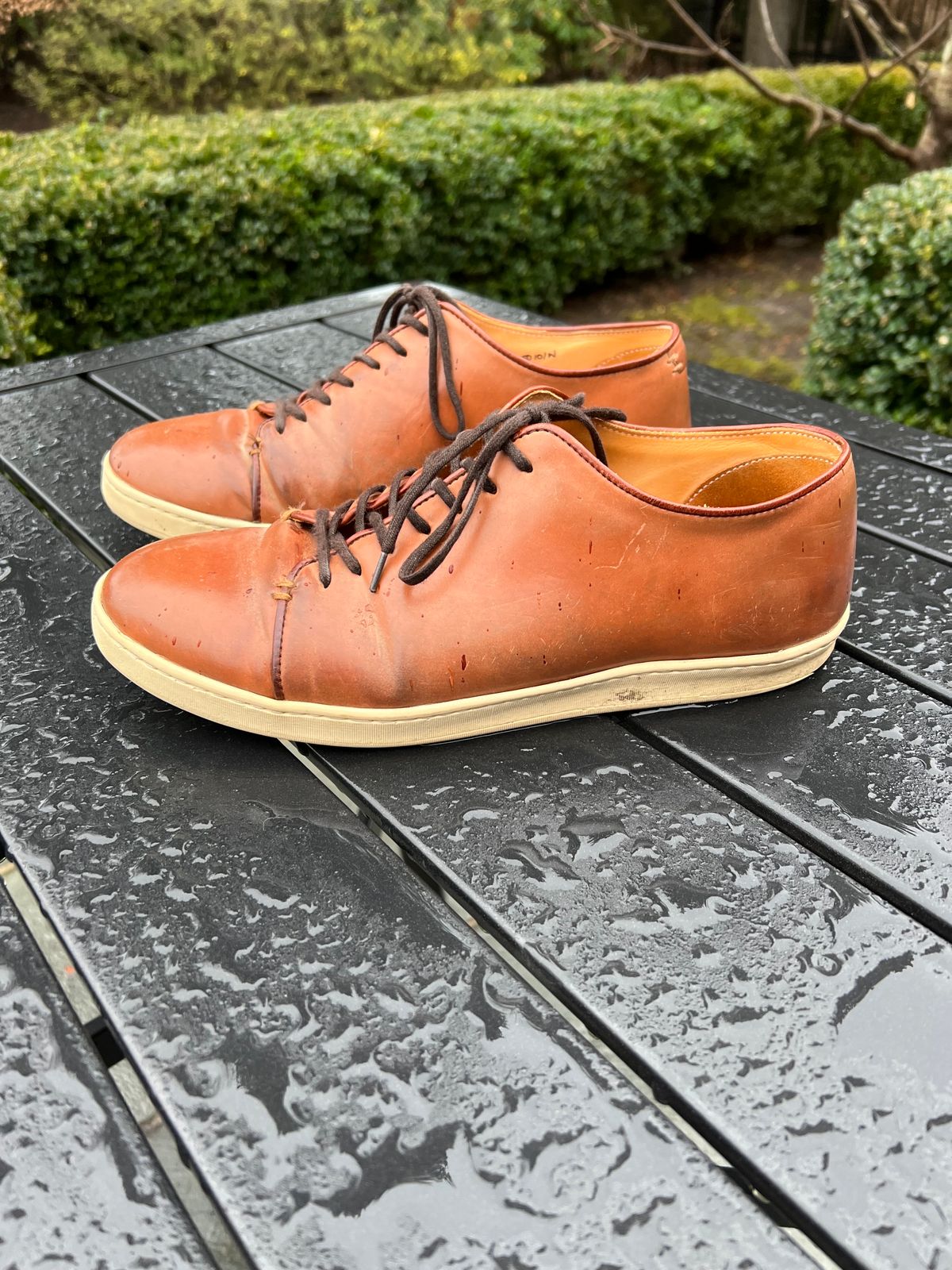 Photo by cronmok on January 2, 2024 of the Crown Northampton Harlestone in Horween Unglazed Natural Shell Cordovan.
