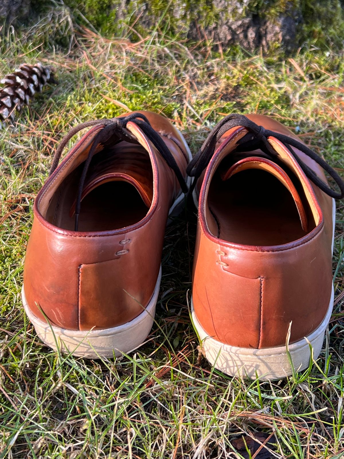 Photo by cronmok on March 4, 2024 of the Crown Northampton Harlestone in Horween Unglazed Natural Shell Cordovan.