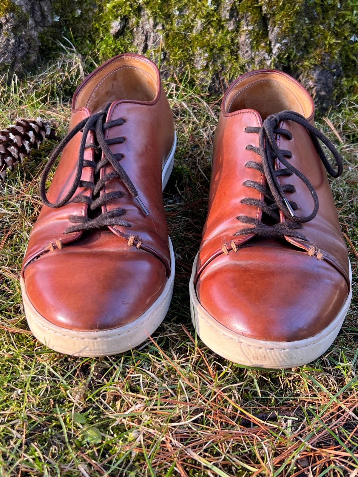 Photo by cronmok on March 4, 2024 of the Crown Northampton Harlestone in Horween Unglazed Natural Shell Cordovan.