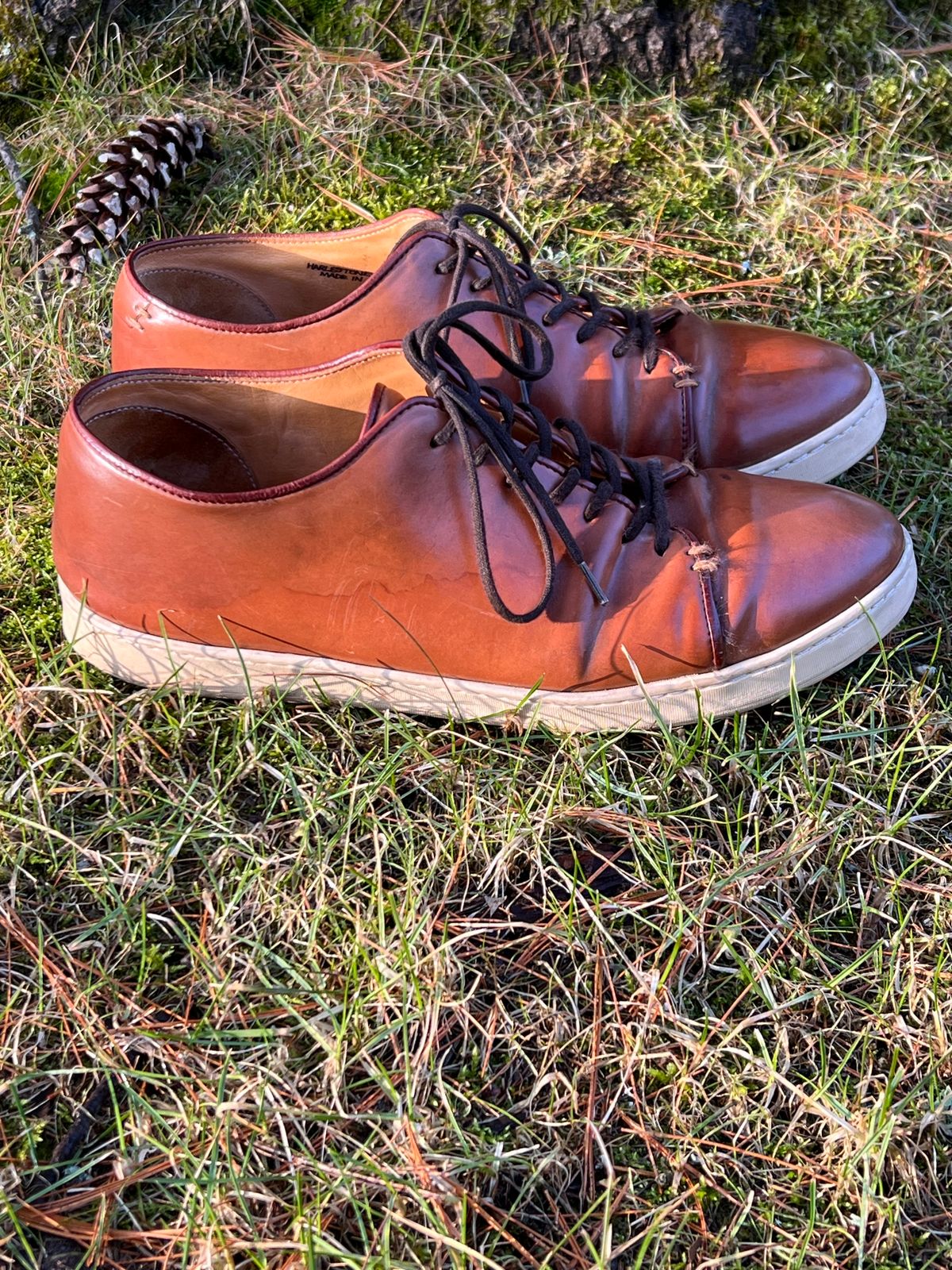 Photo by cronmok on March 4, 2024 of the Crown Northampton Harlestone in Horween Unglazed Natural Shell Cordovan.