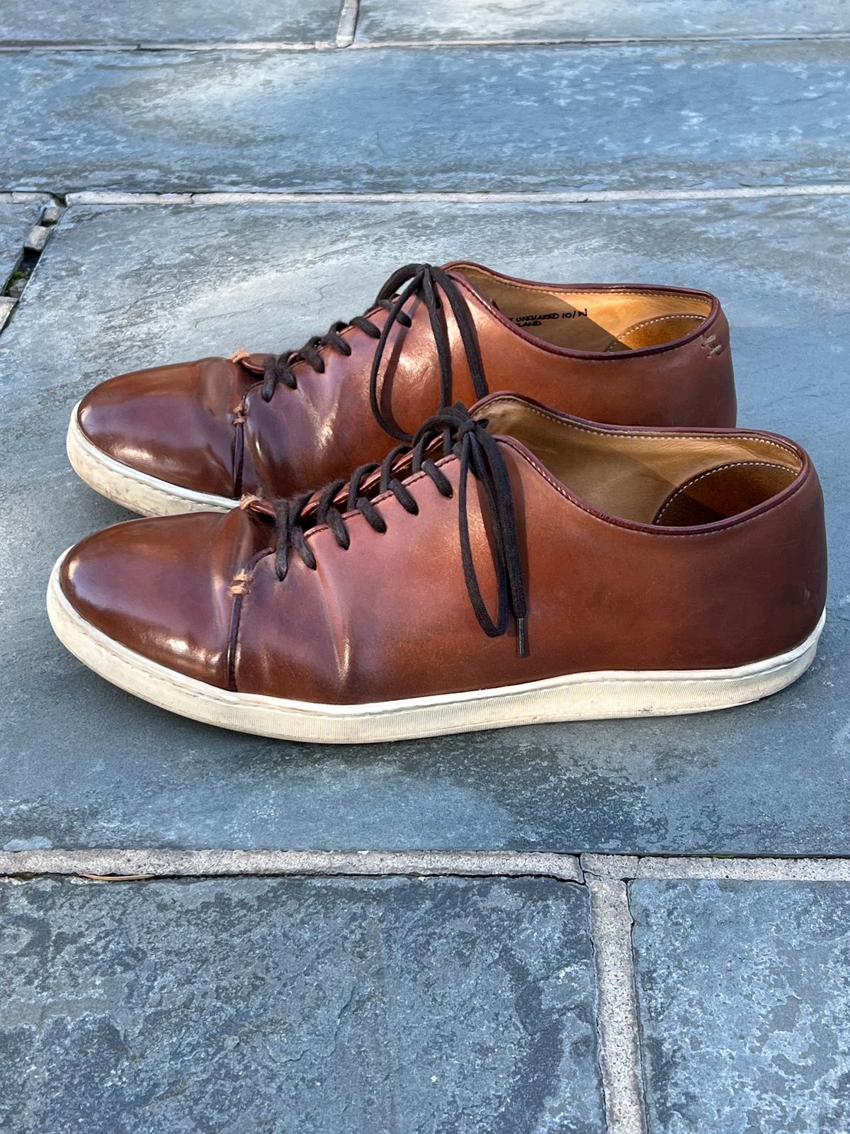 Photo by cronmok on April 1, 2024 of the Crown Northampton Harlestone in Horween Unglazed Natural Shell Cordovan.
