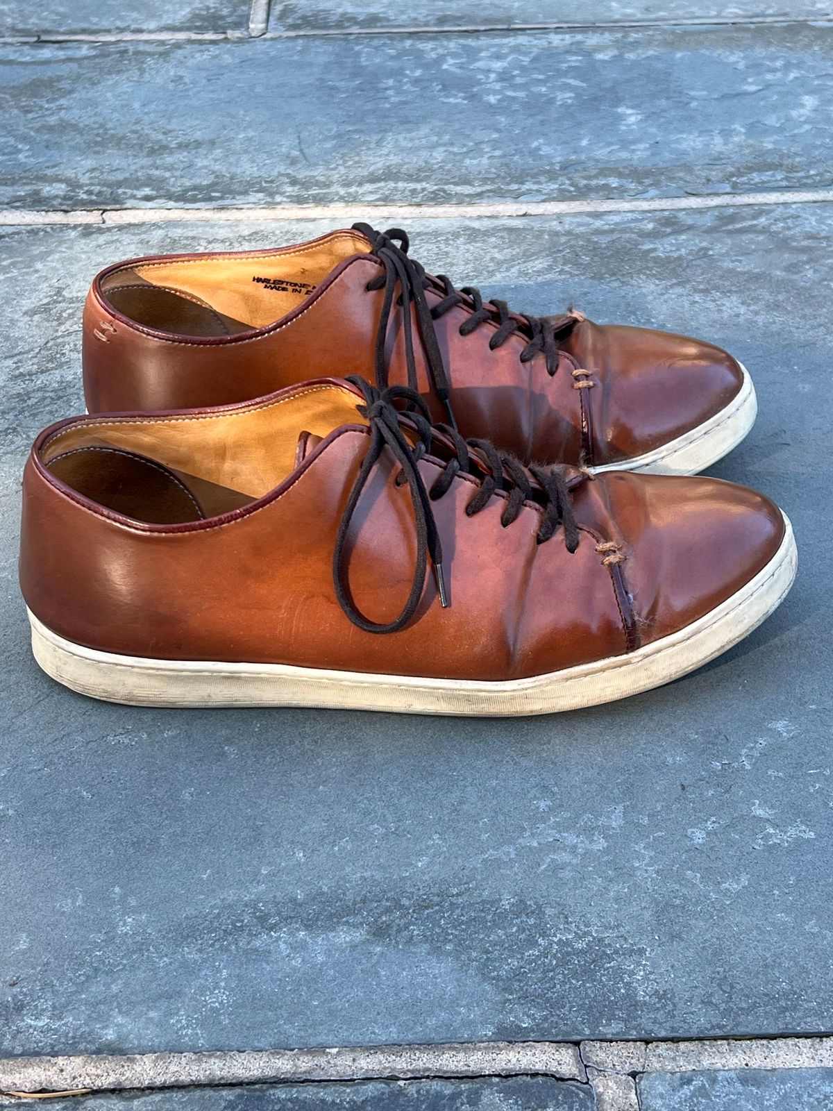 Photo by cronmok on April 1, 2024 of the Crown Northampton Harlestone in Horween Unglazed Natural Shell Cordovan.