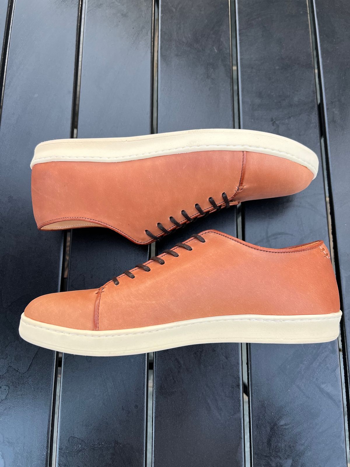 Photo by cronmok on October 1, 2023 of the Crown Northampton Harlestone in Horween Unglazed Natural Shell Cordovan.
