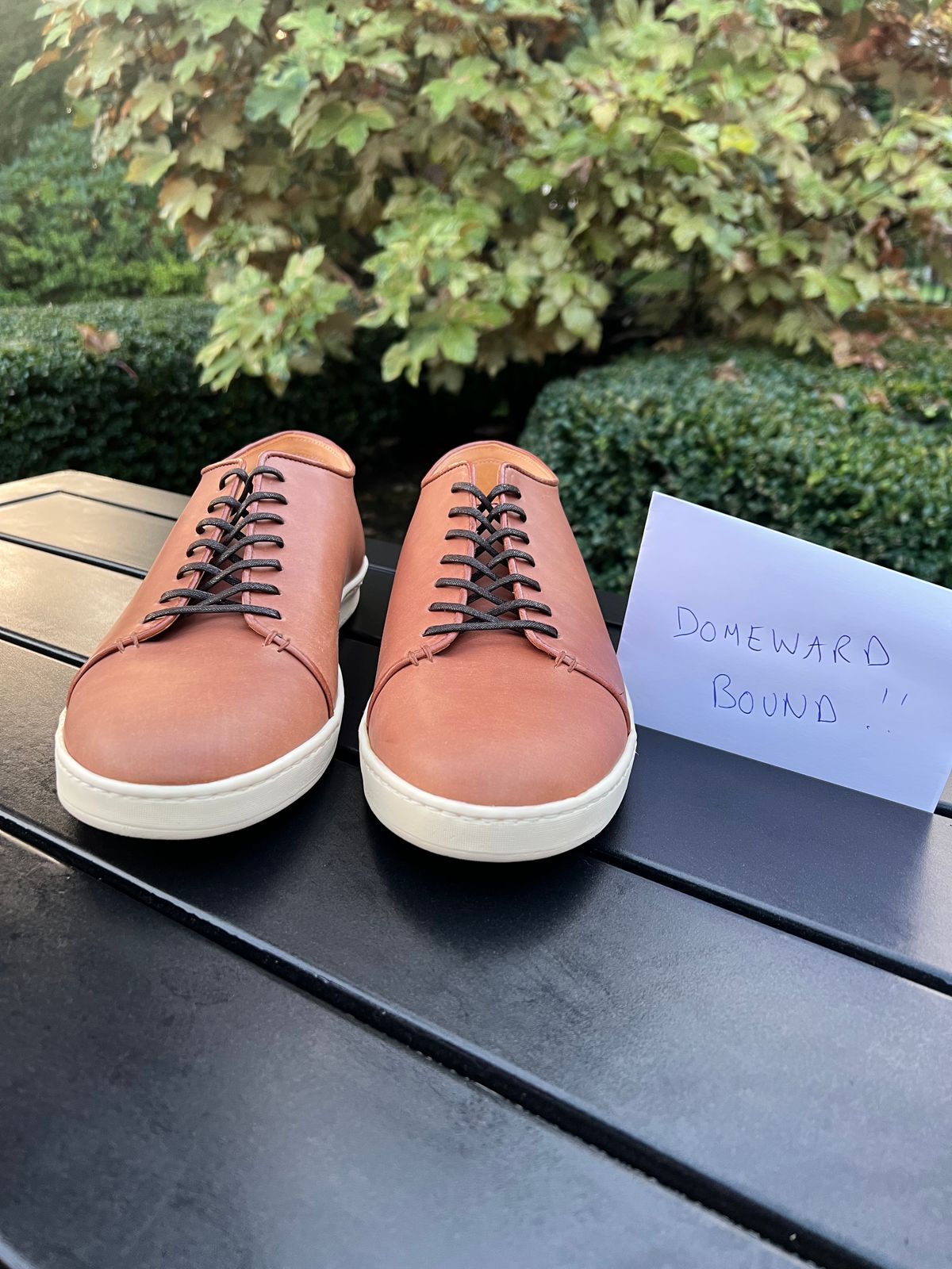 Photo by cronmok on October 1, 2023 of the Crown Northampton Harlestone in Horween Unglazed Natural Shell Cordovan.