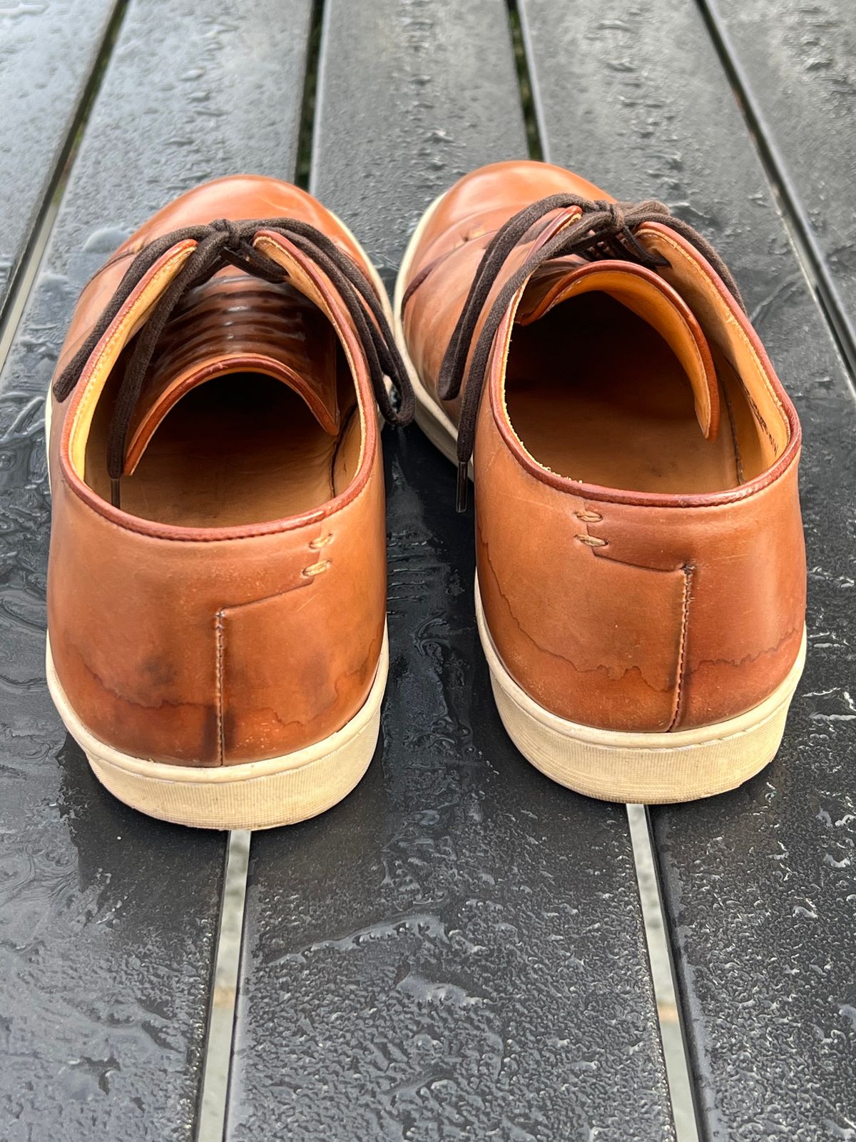 Photo by cronmok on February 4, 2024 of the Crown Northampton Harlestone in Horween Unglazed Natural Shell Cordovan.