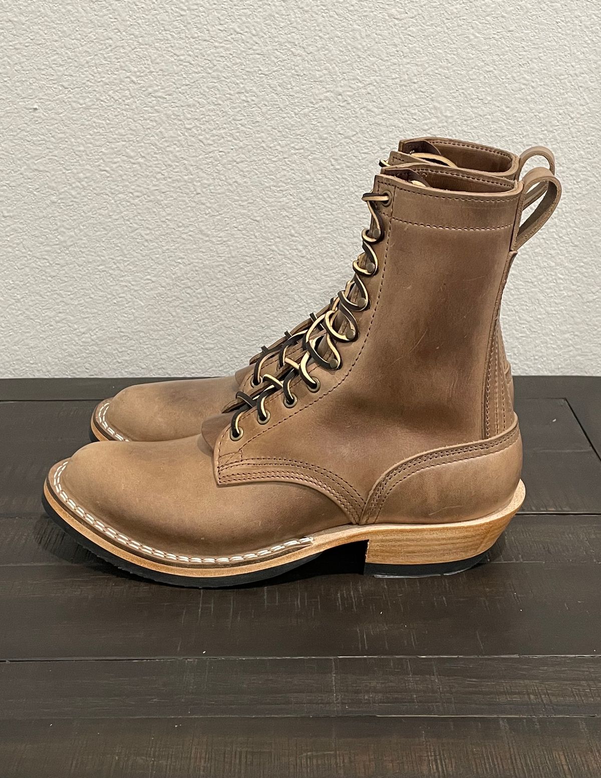 Photo by affa43 on October 11, 2023 of the Nicks Packer in Horween Natural Chromexcel.