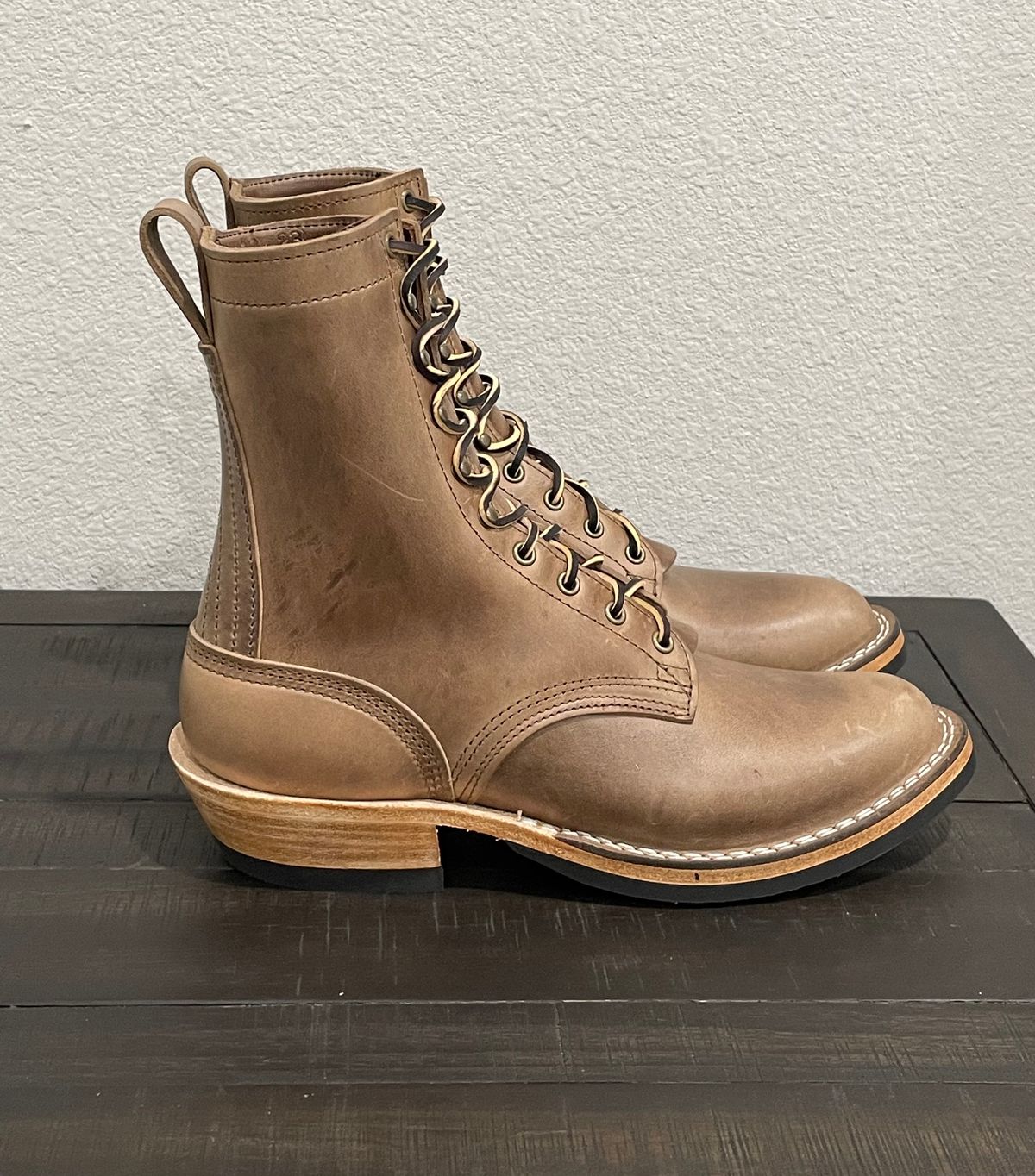Photo by affa43 on October 11, 2023 of the Nicks Packer in Horween Natural Chromexcel.