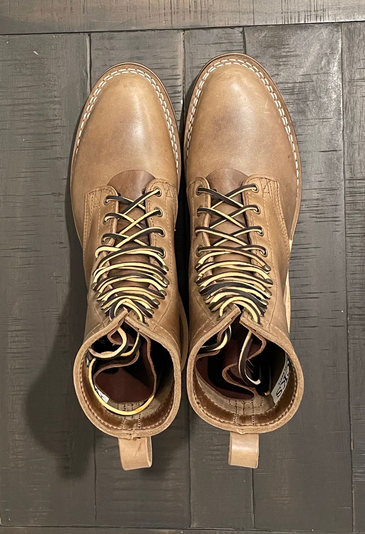 Photo by affa43 on October 11, 2023 of the Nicks Packer in Horween Natural Chromexcel.