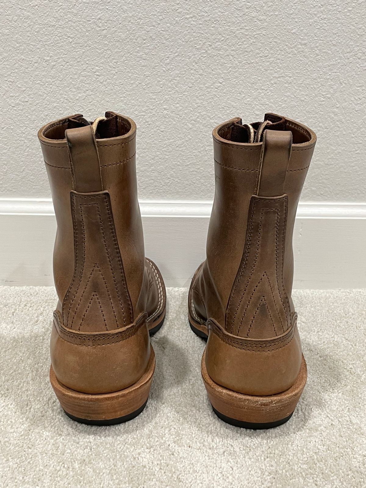 Photo by affa43 on January 6, 2024 of the Nicks Packer in Horween Natural Chromexcel.