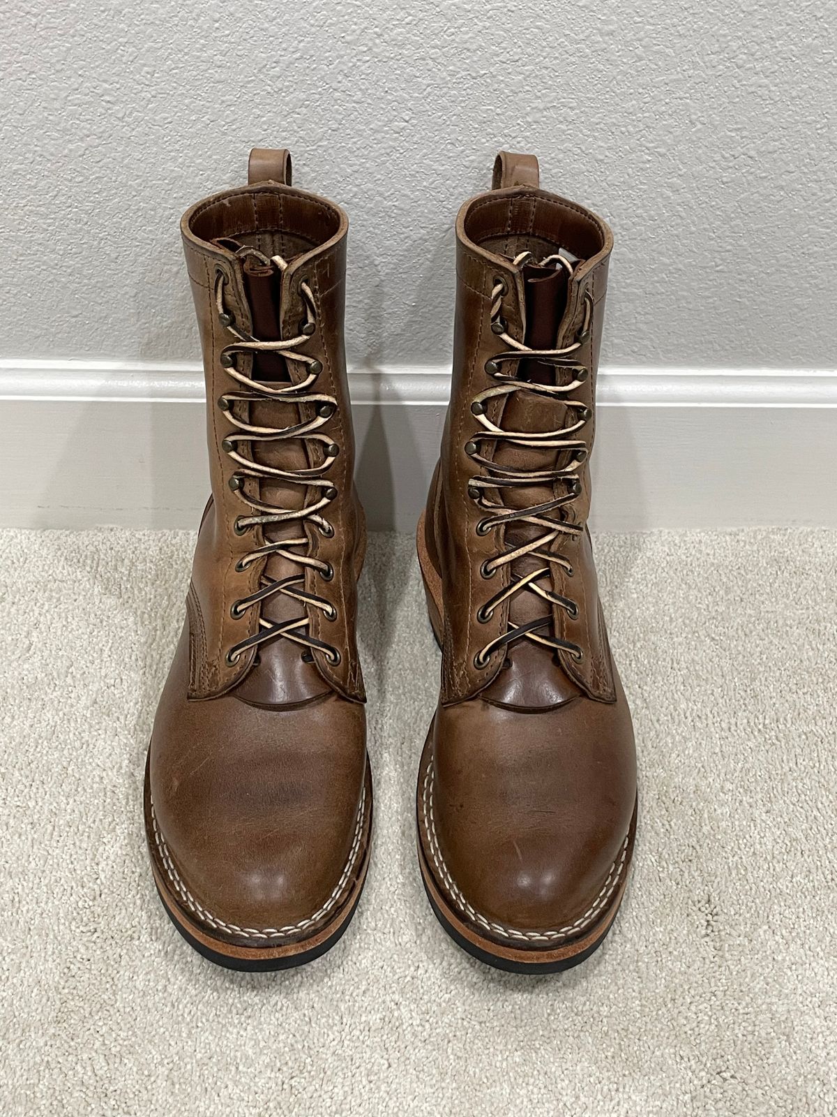 Photo by affa43 on January 6, 2024 of the Nicks Packer in Horween Natural Chromexcel.