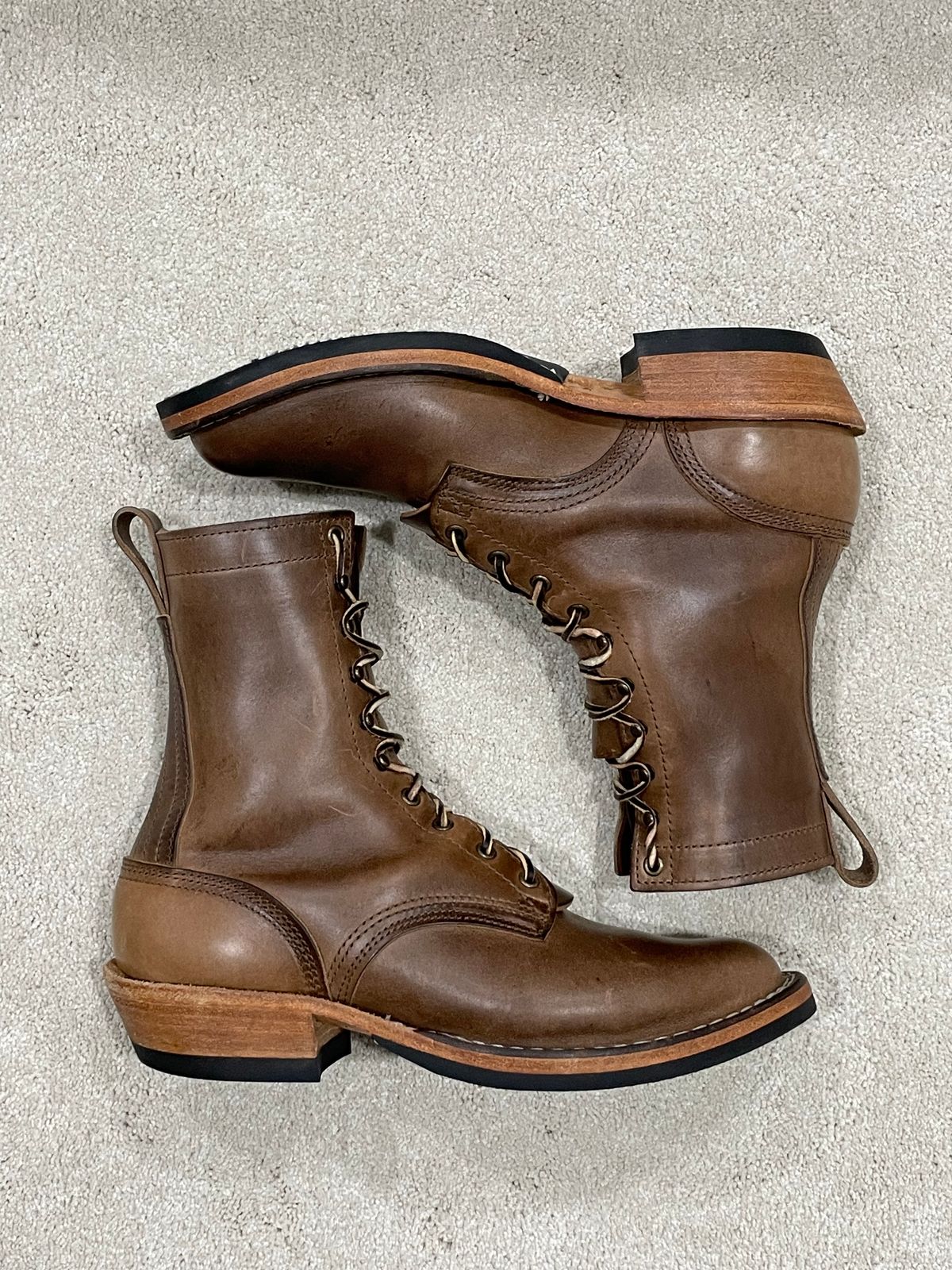 Photo by affa43 on January 6, 2024 of the Nicks Packer in Horween Natural Chromexcel.