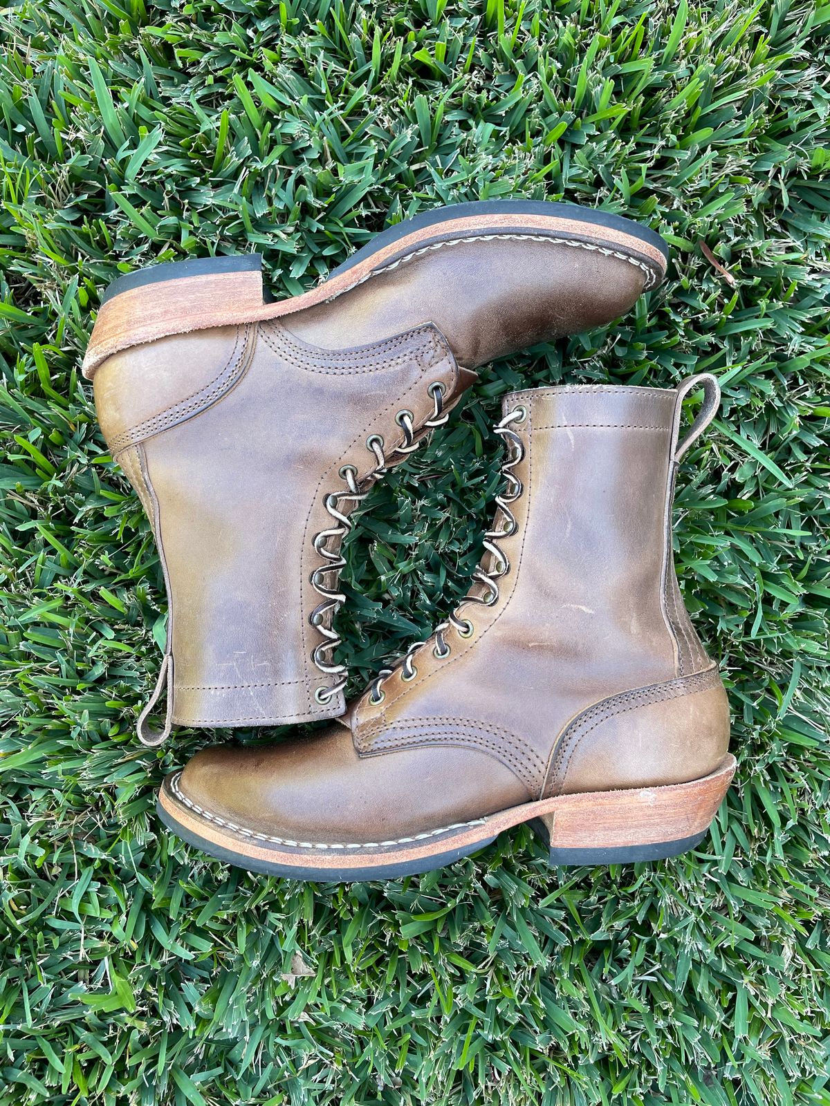 Photo by affa43 on February 3, 2024 of the Nicks Packer in Horween Natural Chromexcel.