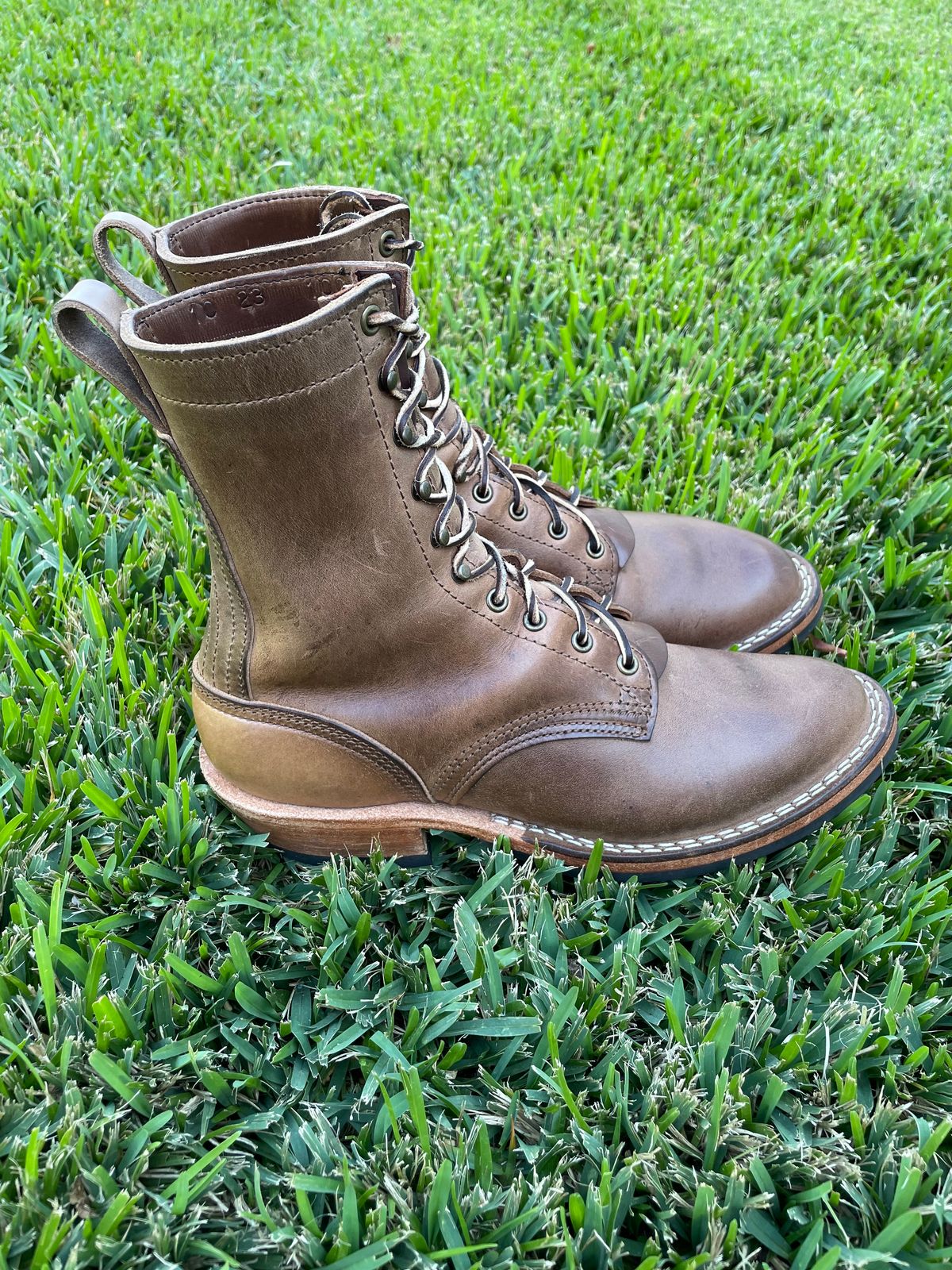 Photo by affa43 on February 3, 2024 of the Nicks Packer in Horween Natural Chromexcel.