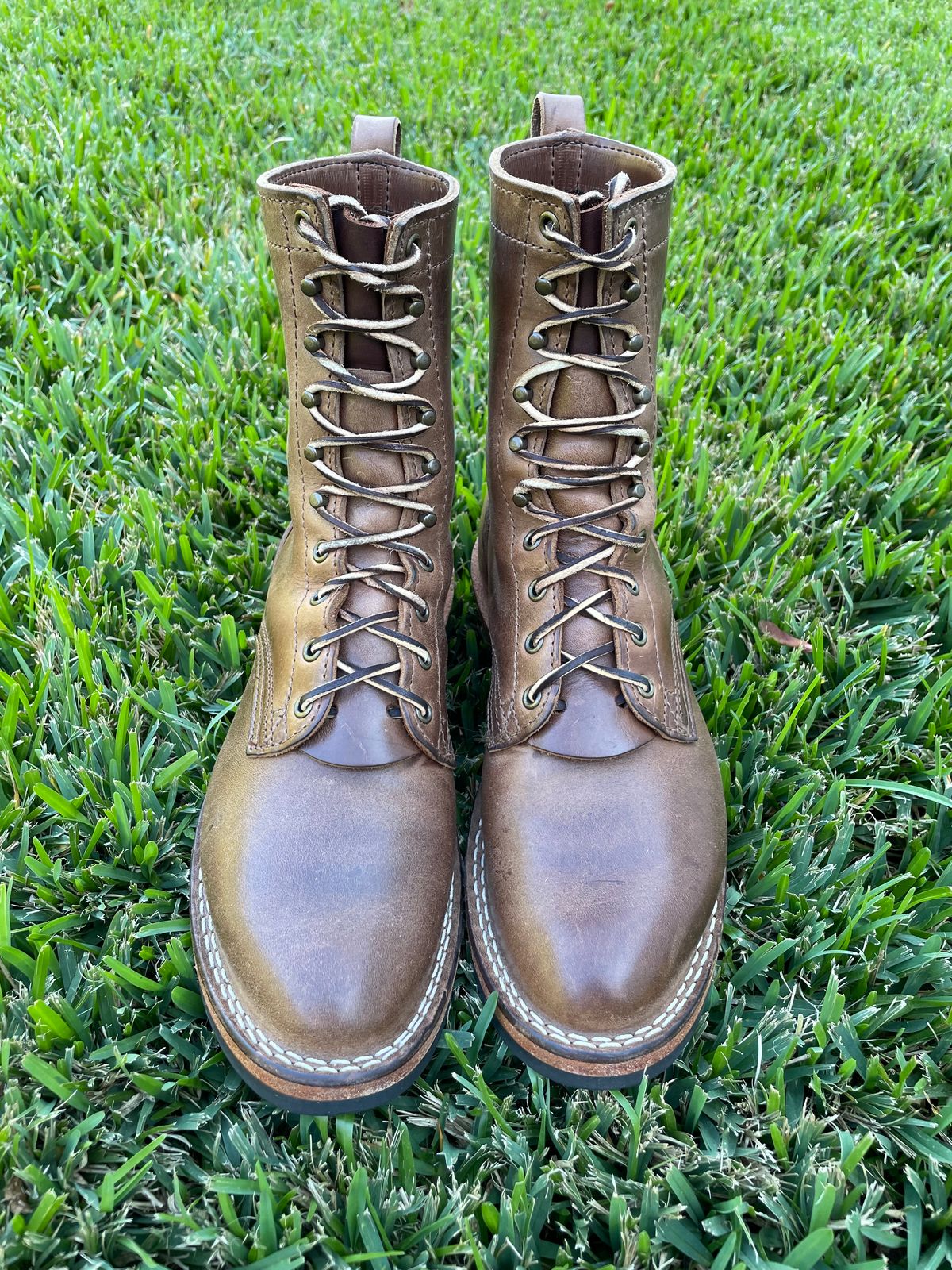 Photo by affa43 on February 3, 2024 of the Nicks Packer in Horween Natural Chromexcel.