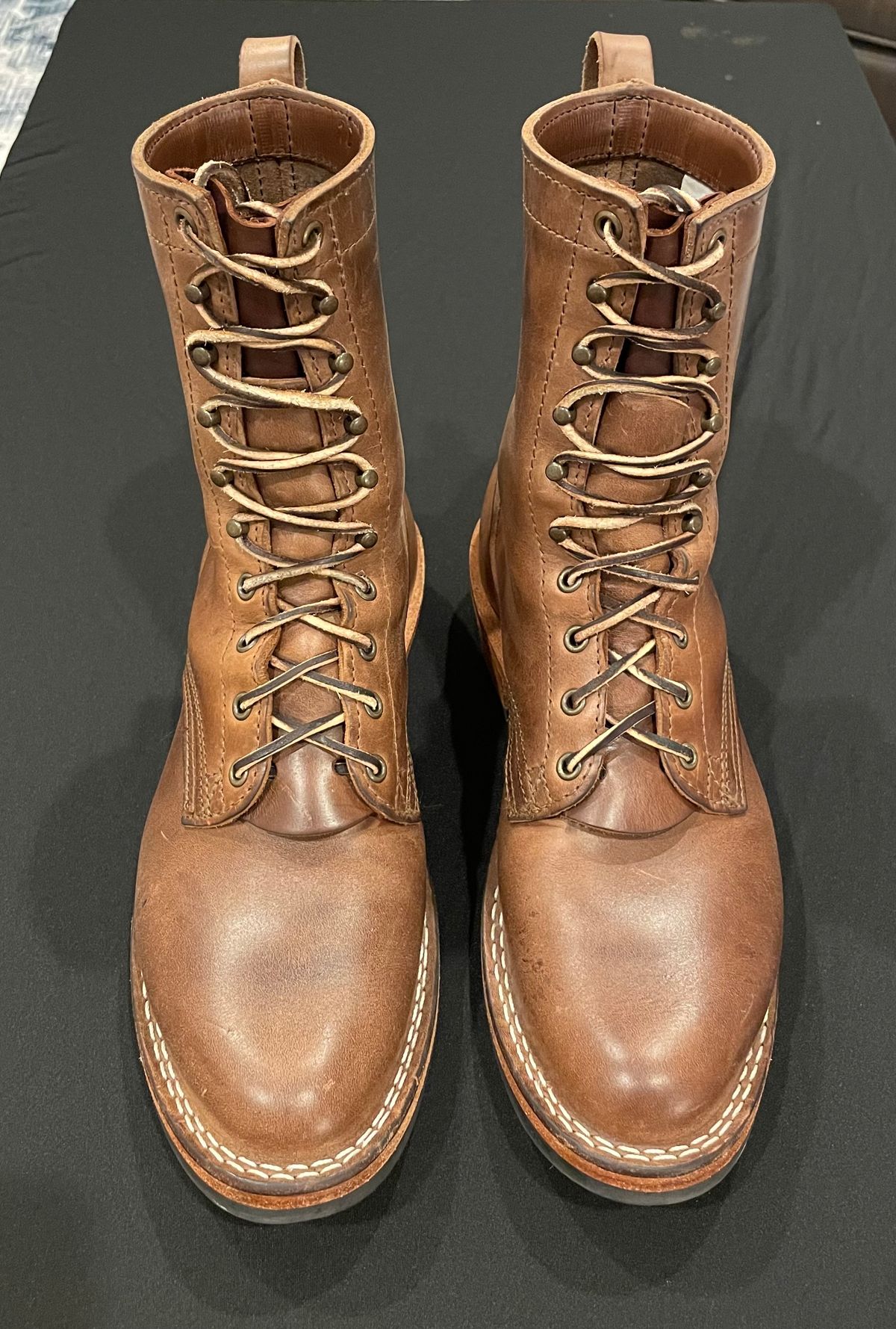Photo by affa43 on March 6, 2024 of the Nicks Packer in Horween Natural Chromexcel.