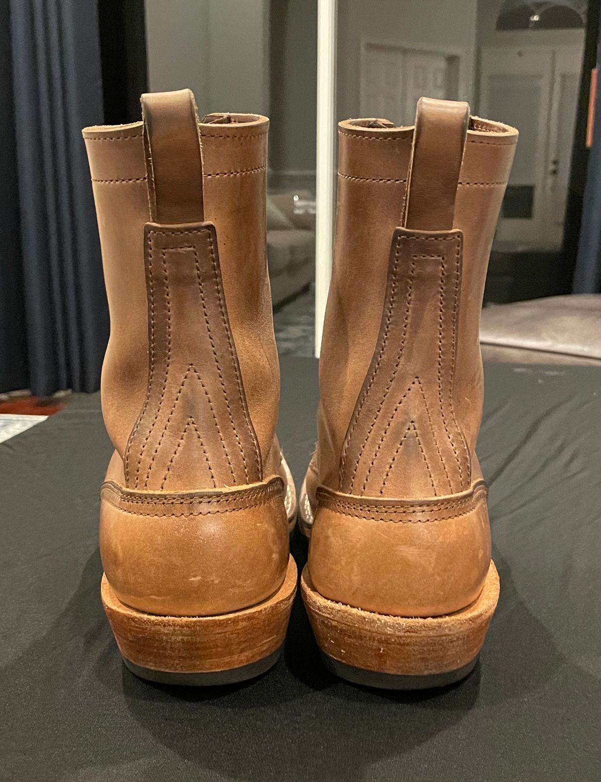 Photo by affa43 on March 6, 2024 of the Nicks Packer in Horween Natural Chromexcel.