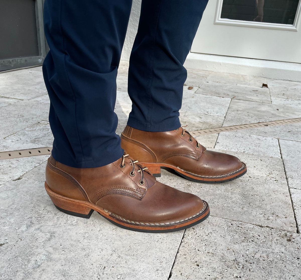 Photo by affa43 on April 1, 2024 of the Nicks Packer in Horween Natural Chromexcel.