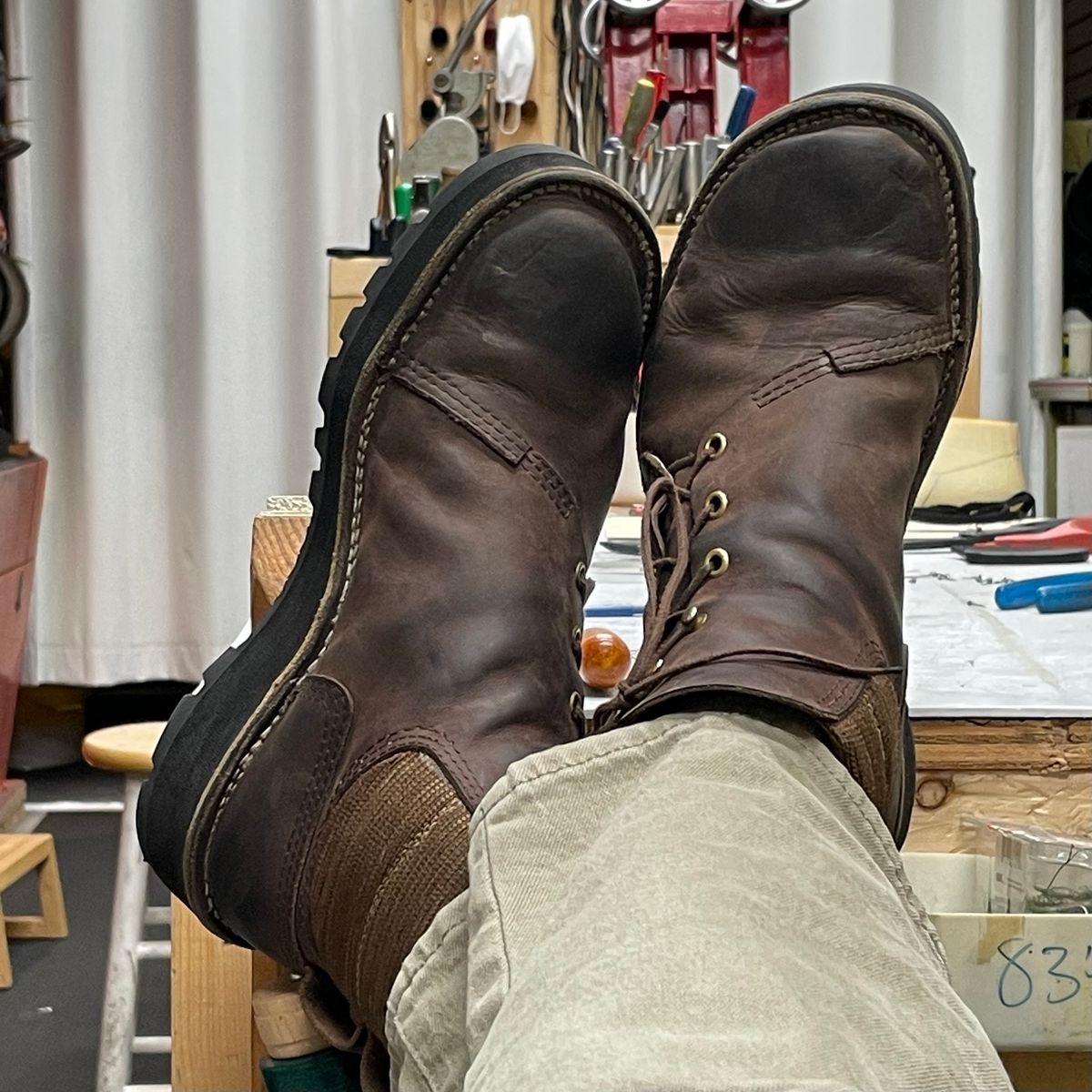 Photo by marcparis on February 4, 2023 of the Paris Sun Unlisted Model in Conceria Puccini Atillio Grind Dark Brown.