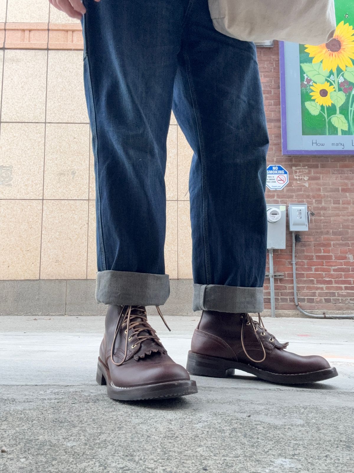 Photo by Mr.Baddie on November 30, 2025 of the Nicks MTO in Horween Brown Chromexcel.