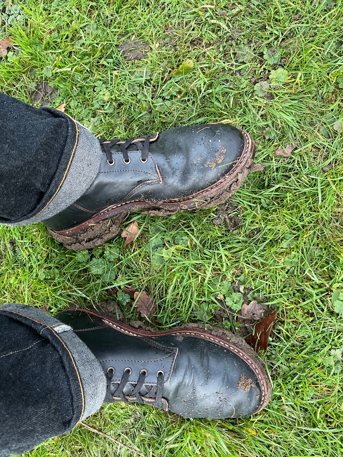 Photo by twowheels321 on January 7, 2025 of the John Lofgren El Capitan in Horween Black Chromexcel.