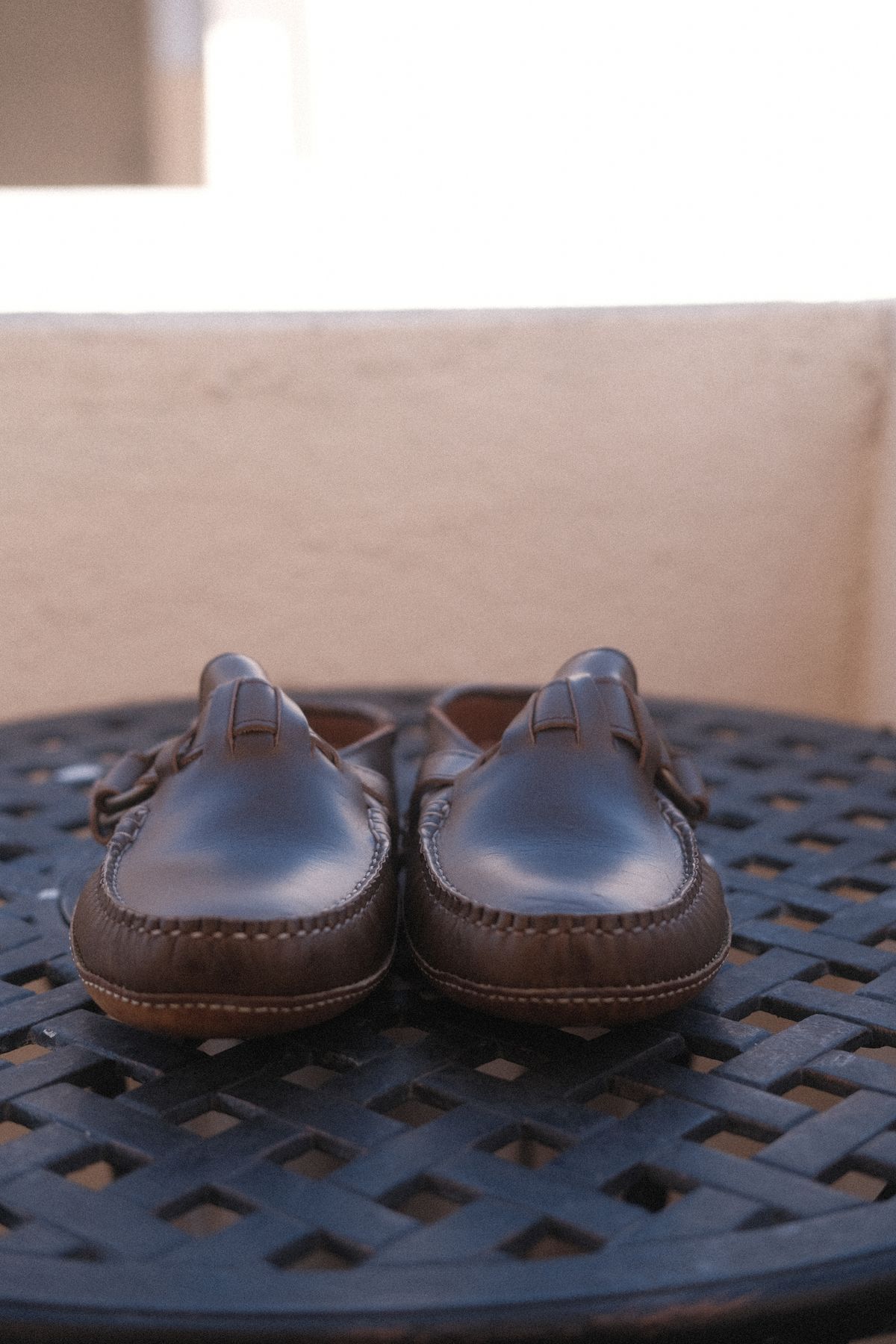 Photo by timothvn on October 3, 2023 of the Quoddy Ring Mule in Horween Olive Chromexcel.