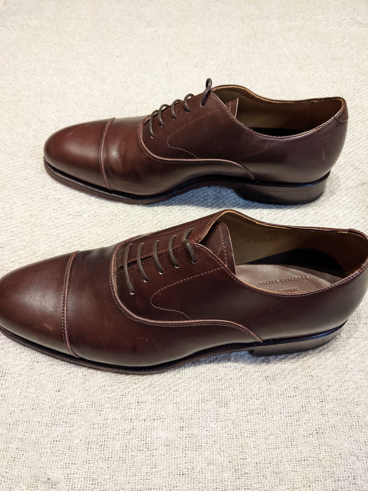 Photo by RoosAndBeavers on October 6, 2022 of the Meermin Cap Toe Oxford in Unlisted Leather.