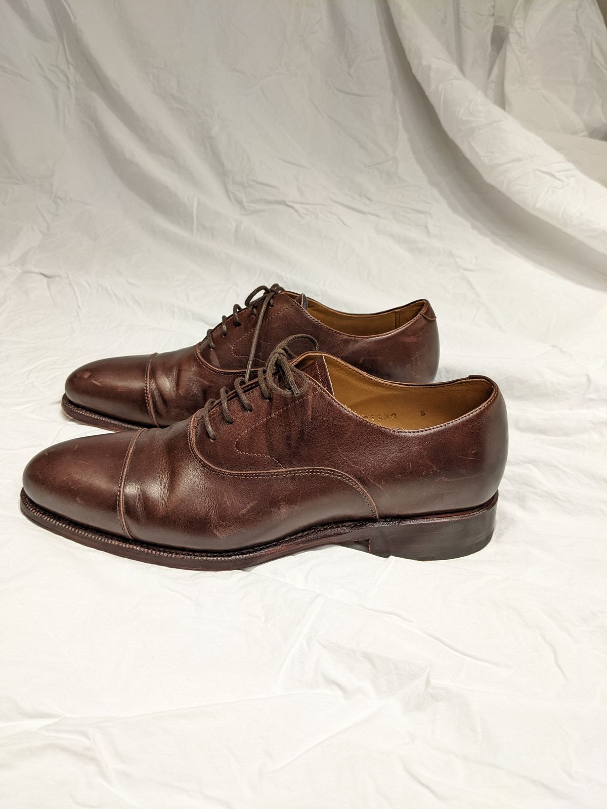 Photo by RoosAndBeavers on November 9, 2022 of the Meermin Cap Toe Oxford in Unlisted Leather.