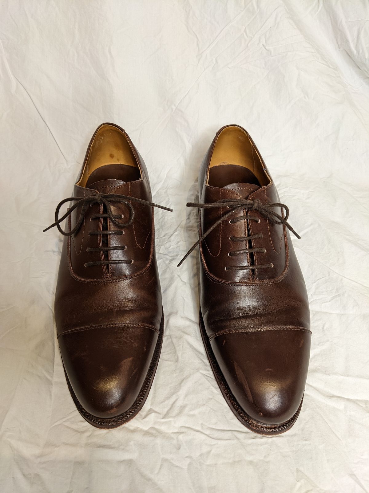 Photo by RoosAndBeavers on December 5, 2022 of the Meermin Cap Toe Oxford in Unlisted Leather.