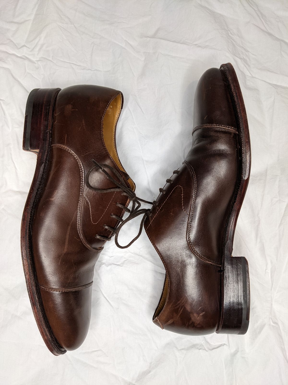 Photo by RoosAndBeavers on December 5, 2022 of the Meermin Cap Toe Oxford in Unlisted Leather.